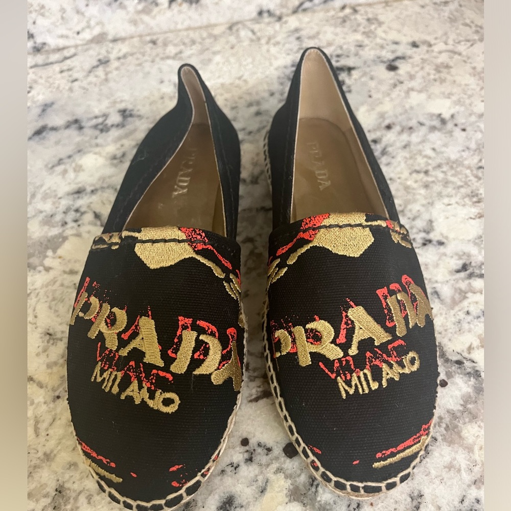 Prada black loafer